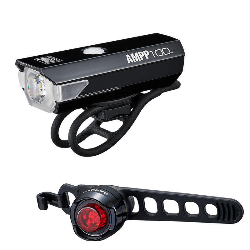 CATEYE Front and rear light USB fork light set~AMPP400 ORB RECHARGEA