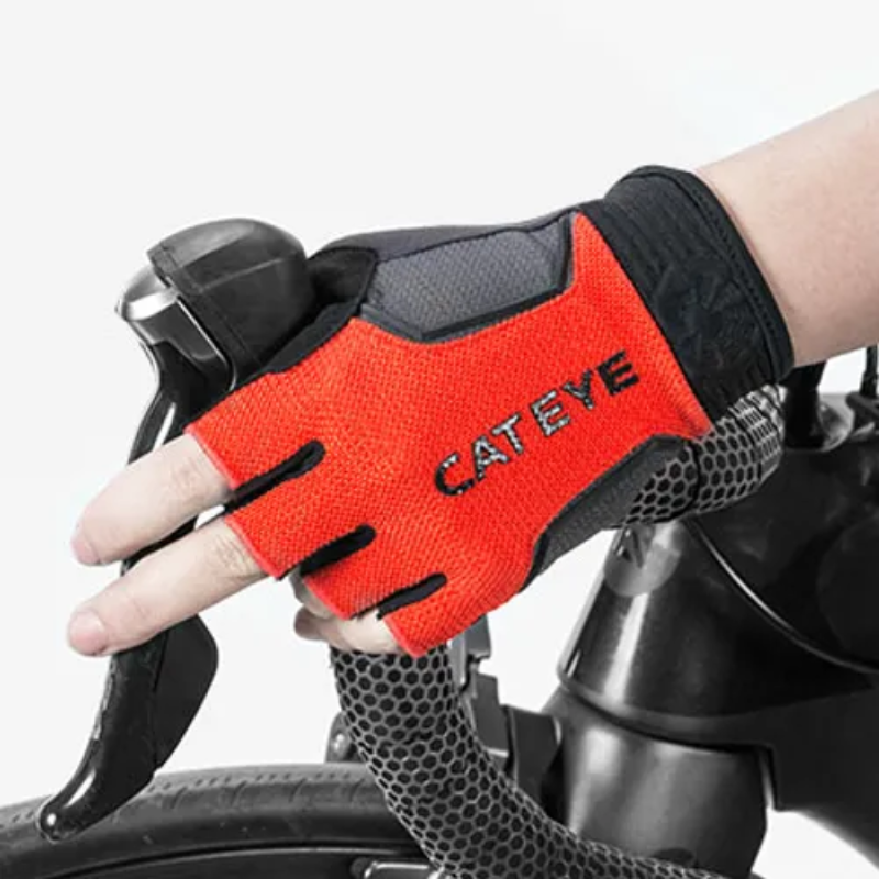 CATEYE Light and shadow user~short finger gloves~red and black/ CATEYE AR RACE SF GLOVES~RED/BK