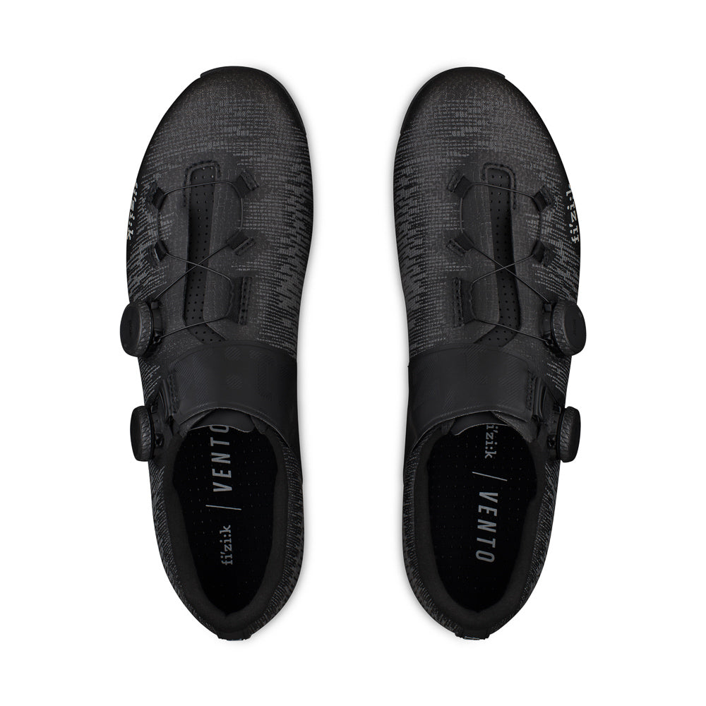 Fizik Vento Infinito Knit Carbon 2 公路車鞋(闊頭)-黑色網面 / Fizik Vento Infinito Knit Carbon 2 Road Shoes Wide Fit-Dark