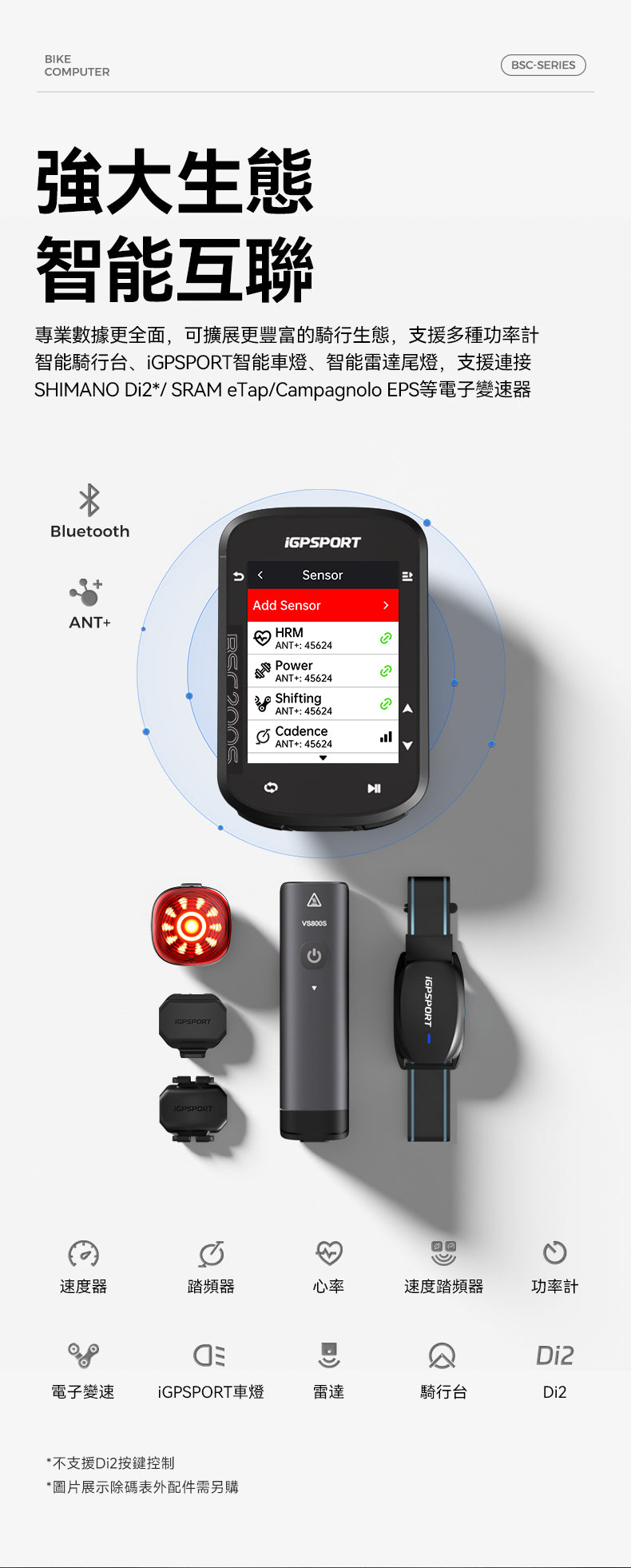 iGPSPORT BSC200S 智能GPS咪錶 / iGPSPORT BSC200S GPS WIRELESS COMPUTER