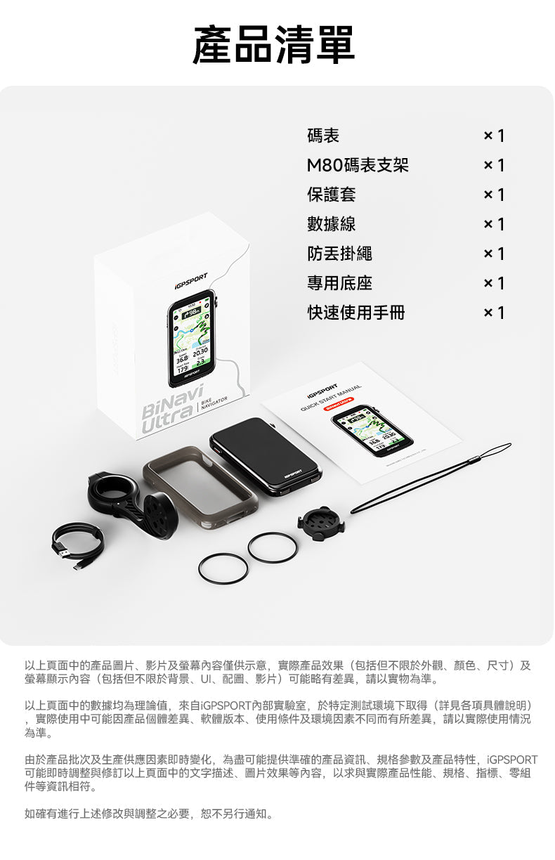 iGPSPORT BiNavi ULTRA 智能GPS咪錶