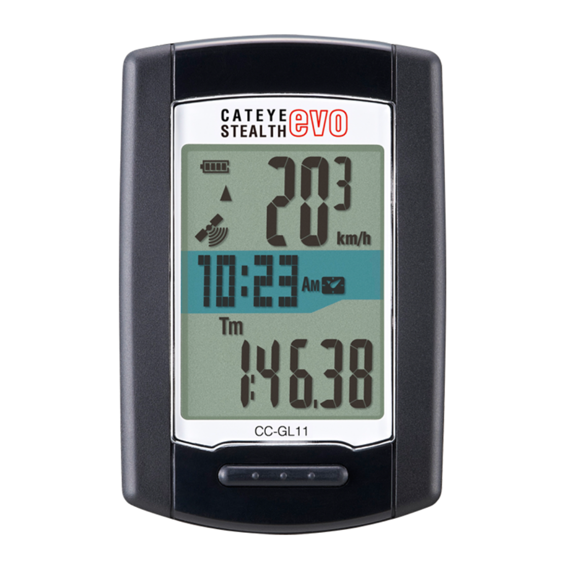 CATEYE STEALTH EVO CYCLE-COMPUTER W/GPS~CC-GL11