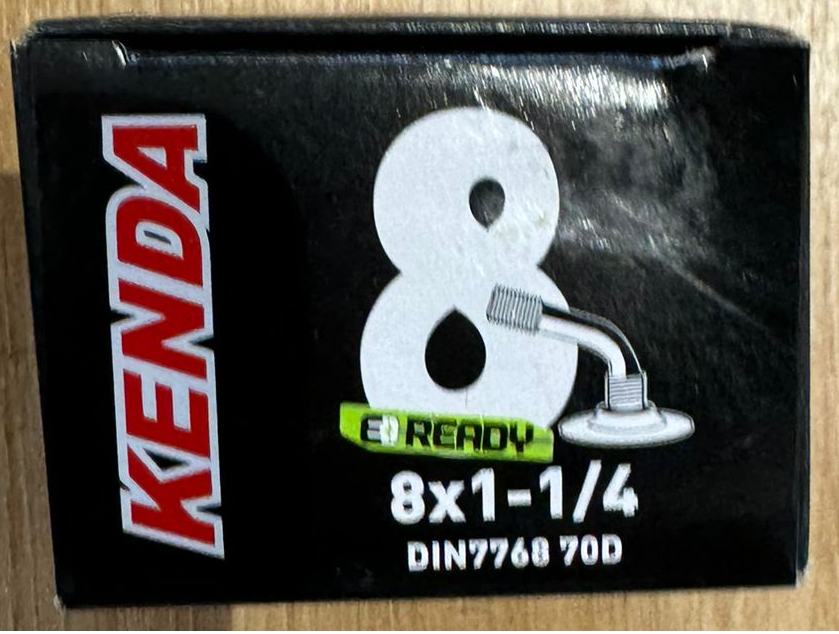 KENDA 美式咀內胎~8X1-1/4"(1.25) A/V - DIN7768 / KENDA TUBE~8X1-1/4"(1.25) A/V - DIN7768