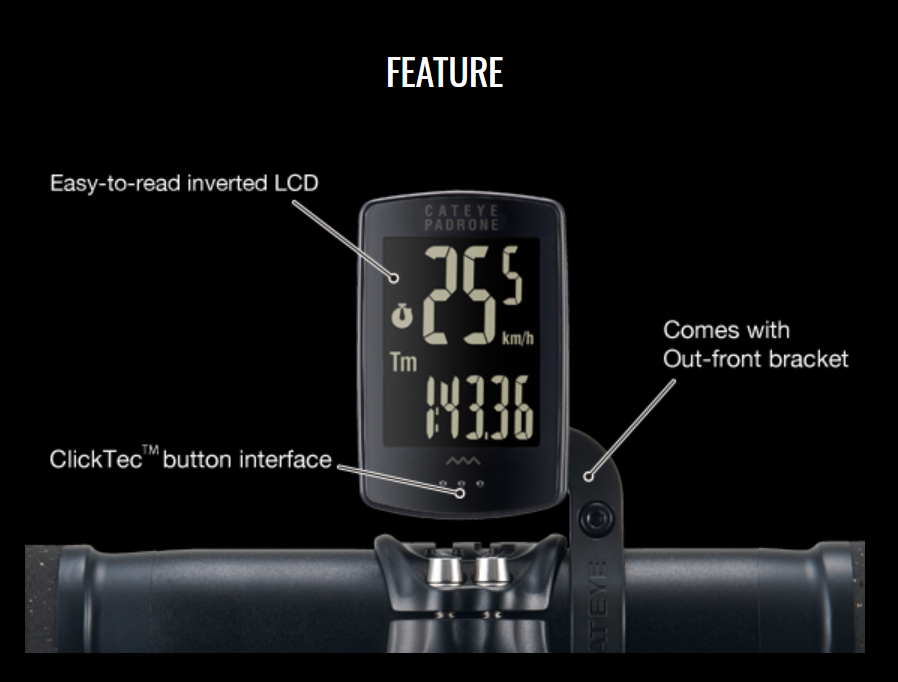 CATEYE PADRONE STEALTH Edition - CC-PA100W