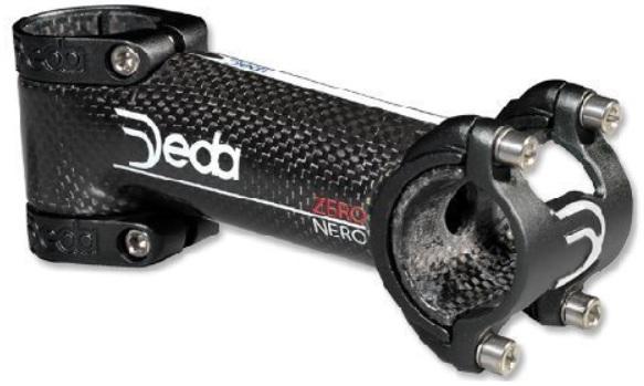 DEDA ZERONERO 31.7 Carbon Fiber Head Pillar~White~100MM-ZERONEROW100/DEDA ZERONERO 31.7 CARBON STEM~WH~100MM-ZERONEROW100