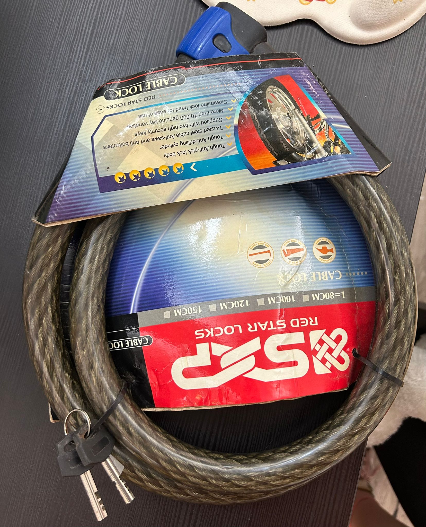 SXP extra thick steel lock~20K / SXP WIRE LOCK~20K