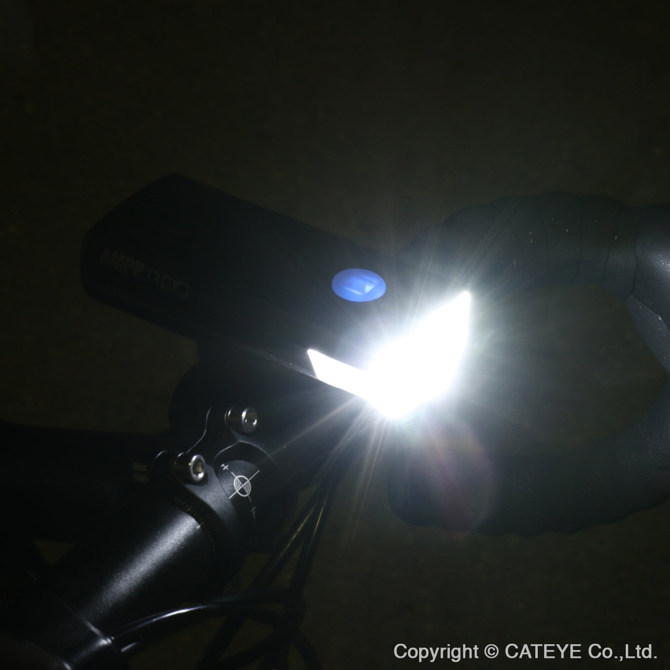 Cateye USB Front Light-AMPP1100-HL-EL1100RC