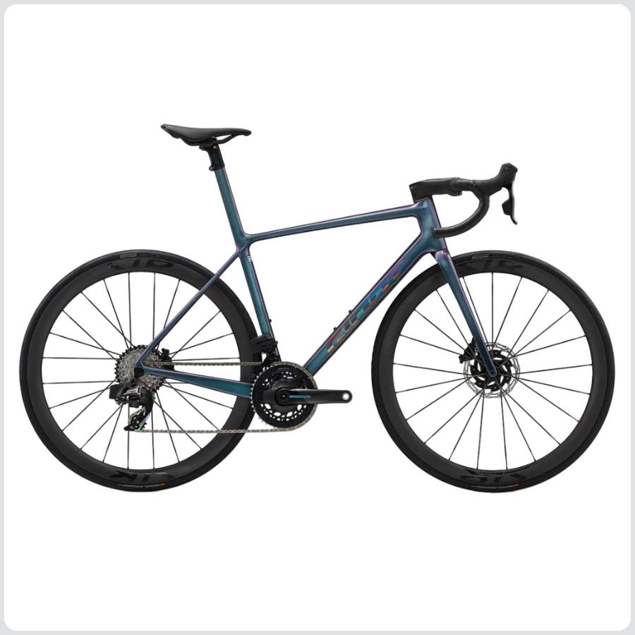 Giant 2025 TCR Advanced SL 1 碳纖維公路車飛翔藍（Blue Dragonfly / Iris）塗裝全車圖