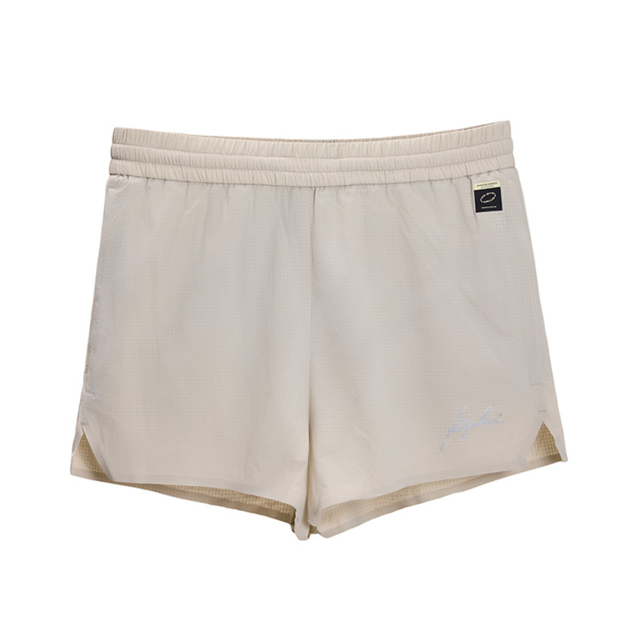 KPLUS 男裝跑步短褲 - 淺杏色 (Beige) 抗菌反光跑步短褲