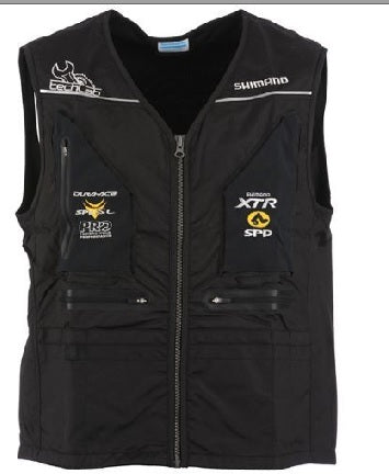SHIMANO TECHLAB 背心工作服(多個細袋裝工具)黑色-大 / SHIMANO TECHLAB WORK VEST-BK-LG