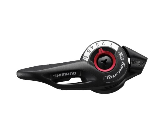 SHIMANO 六速右邊波手-黑色-TZ500-6R / SHIMANO THUMB RIGHT SHIFTER SHIFT LEVER SET-SL-TZ500-6R