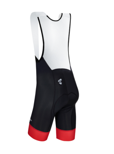 ATLAS 五分經編吊帶褲, SB-707-R, 紅色 / ATLAS MEN BIB SHORT, RED SB-707-R