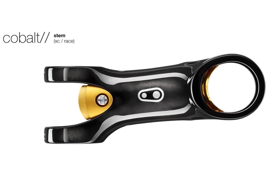 *CRANK BROTHERS COBALT 11 Carbon Fiber Head Post-Black Gold 80MM-13346 / *CRANK BROTHERS COBALT11CARBONSTEM-BK/GD80MM-13346