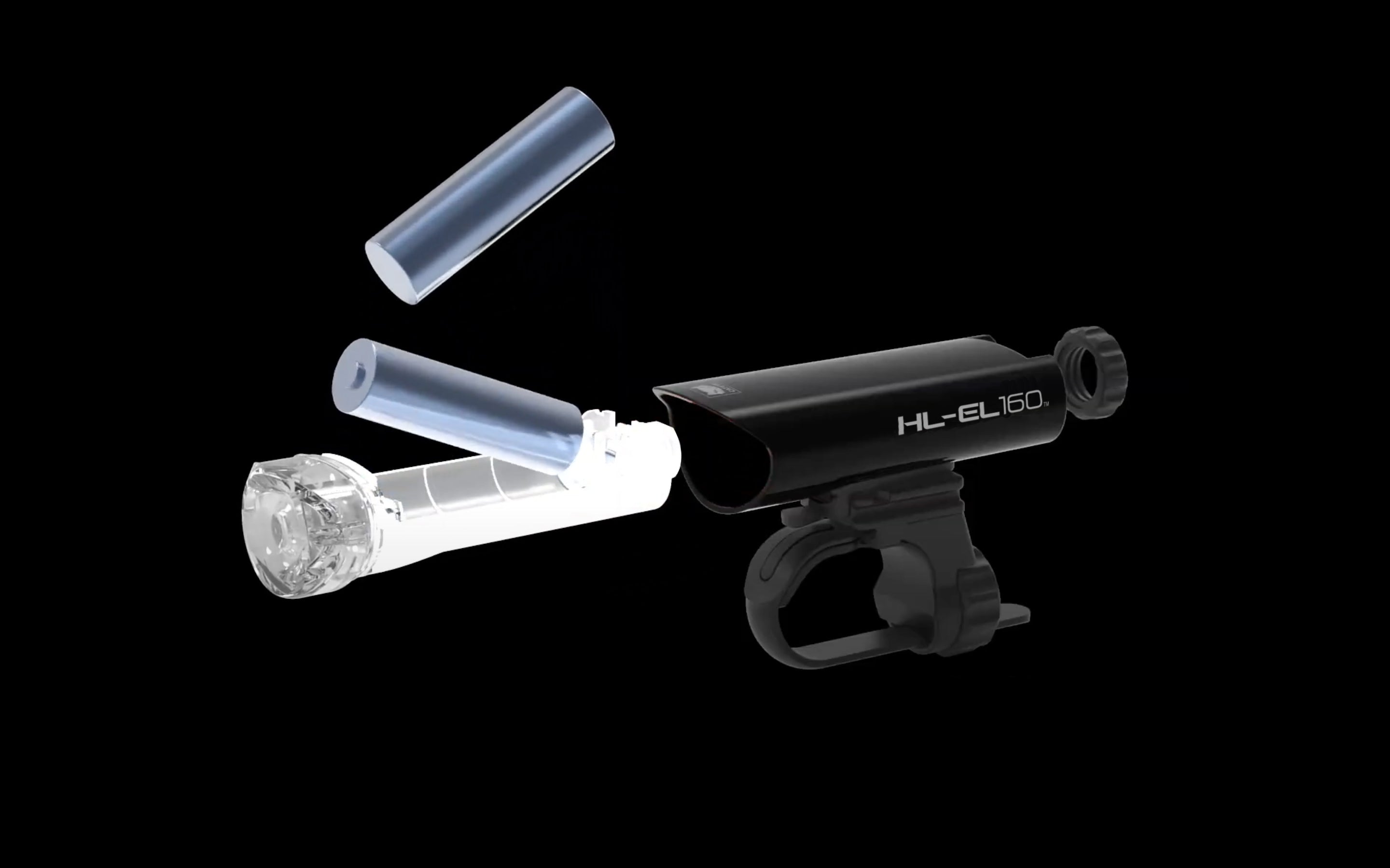 CATEYE 前後燈套裝~前燈HL-EL160+ 後燈 ORB SL-LD160-R / CATEYE LIGHT SET~EL160/LD160