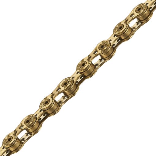 TAYA NOVE-91(UL) 1/2"X5/64"X116L 9-speed chain box-gold-Made in Taiwan/TAYA CHAI N FOR 9-SPEEDS MODEL NO.NOVE-91(UL)-TI-GOLD-MADE IN TAIWAN