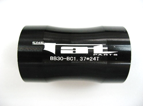 TAT BB30 中心轉扭牙轉換器~BC1.37X24T~黑色 / TAT BB30 ADAPTOR~BC1.37X24T~BK
