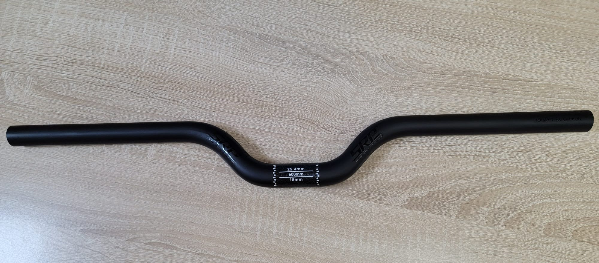 SRP TORAY T-700 CARBON matte black carbon fiber head-25.4 X 600 MM / SRP TORAY T-700 CARBON HANDLEBAR-25.4 X 600 MM