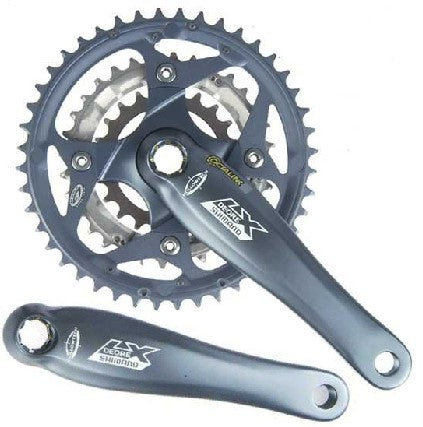 SHIMANO LX M572 菊花心九速鏈鉼~GY~175MM~44/32/22T / SHIMANO LX M572 CRANKSET~GY~175MM~44/32/22T