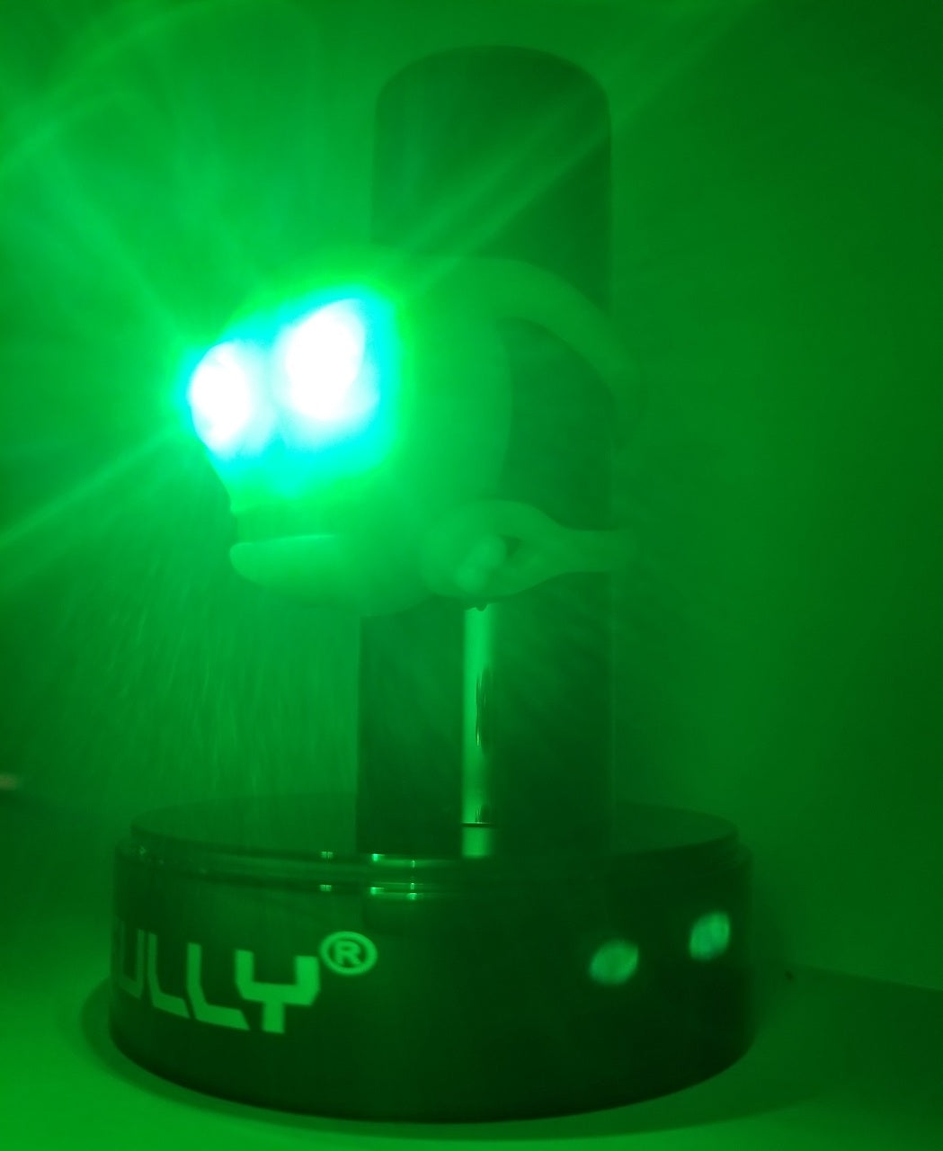 SKULLY CLIP-ON LED headlight-green light-SS-L324G / SKULLY SAFETY LIGHT-Green LED-SS-L324G